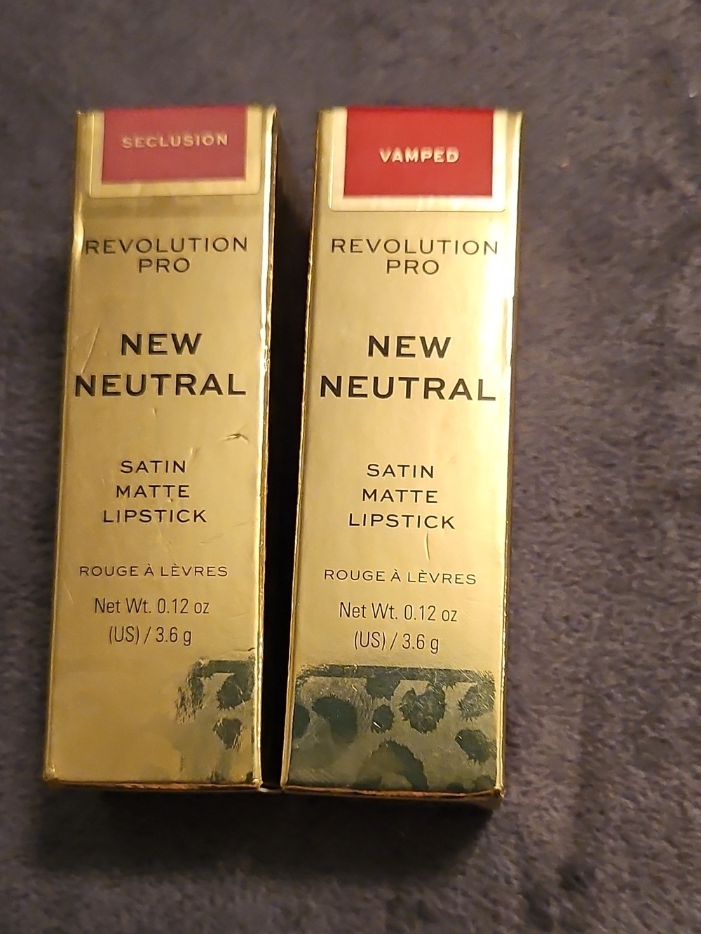 Revolution New Neutral Satin Matte Lipstick — Seclusion & Vamped (2-Pack)